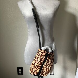 AIMEE KESTENBERG, MINI LEATHER LEOPARD CALF HAIR CROSSBODY NWT